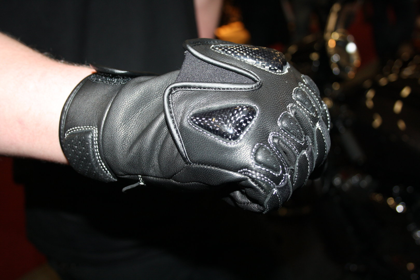 Motorcycle glove short
