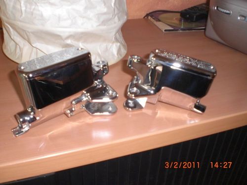 brake and clutch containers, chrome