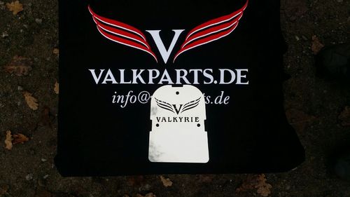 Backrest Plate "Valkyrie with logo"
